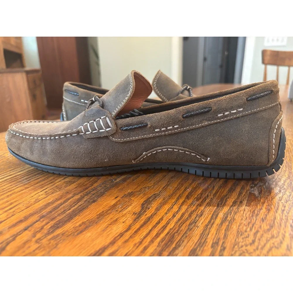 Martin Dingman Mens Bill Brown Suede Driving Moc Loafers 11.5 530801M Brazil